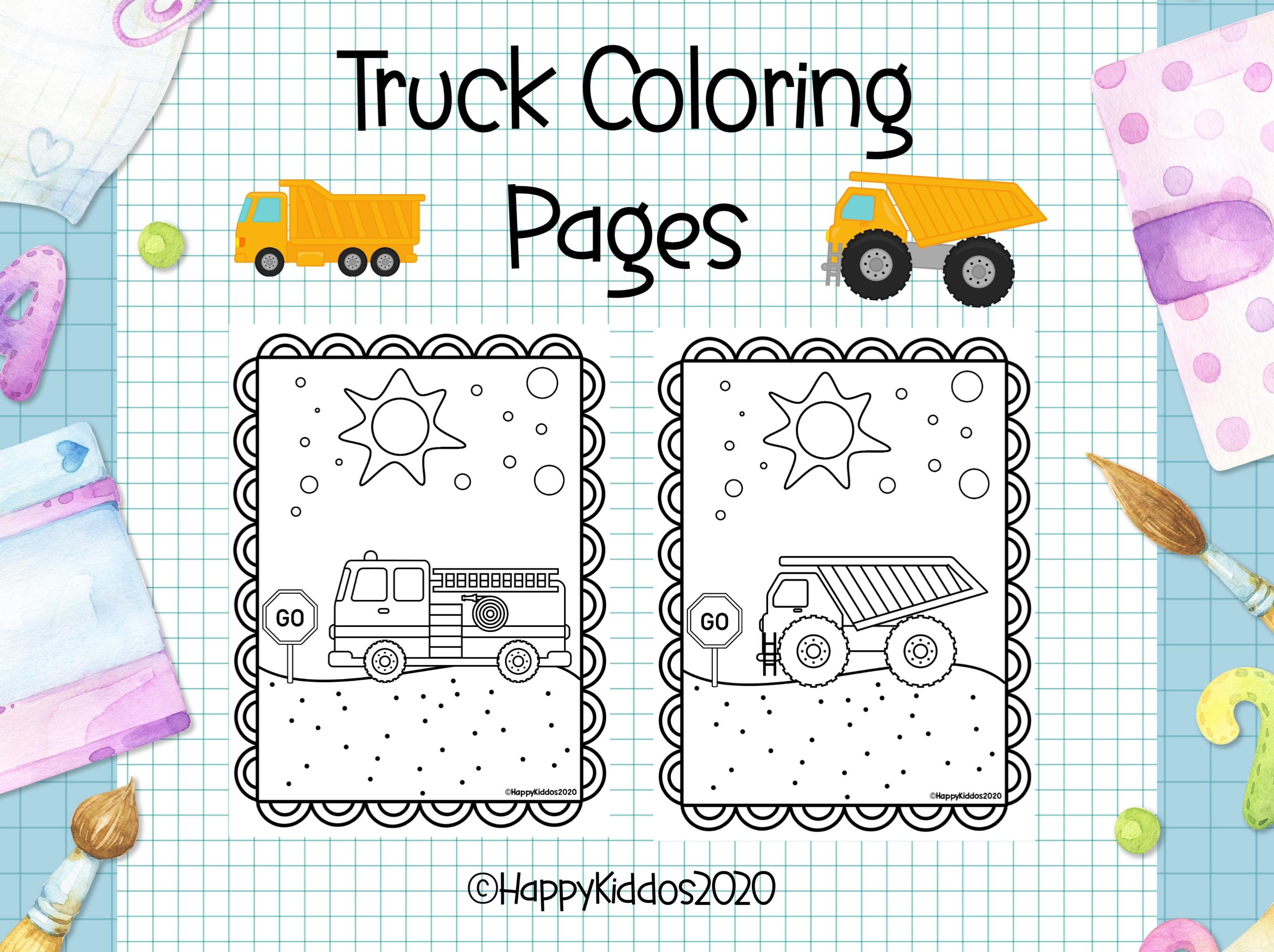 Truck Coloring Pages