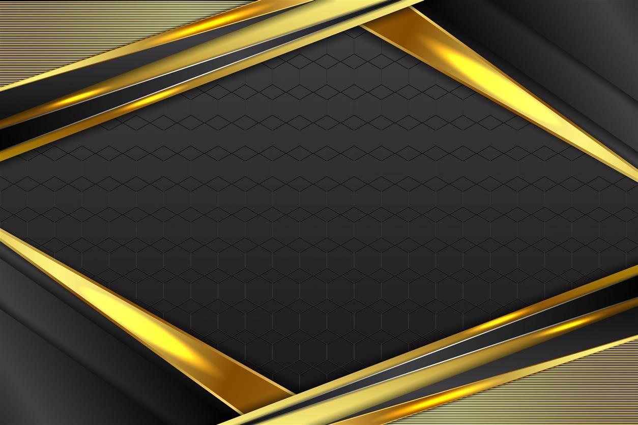 Abstract Background Triangle Shape Gold
