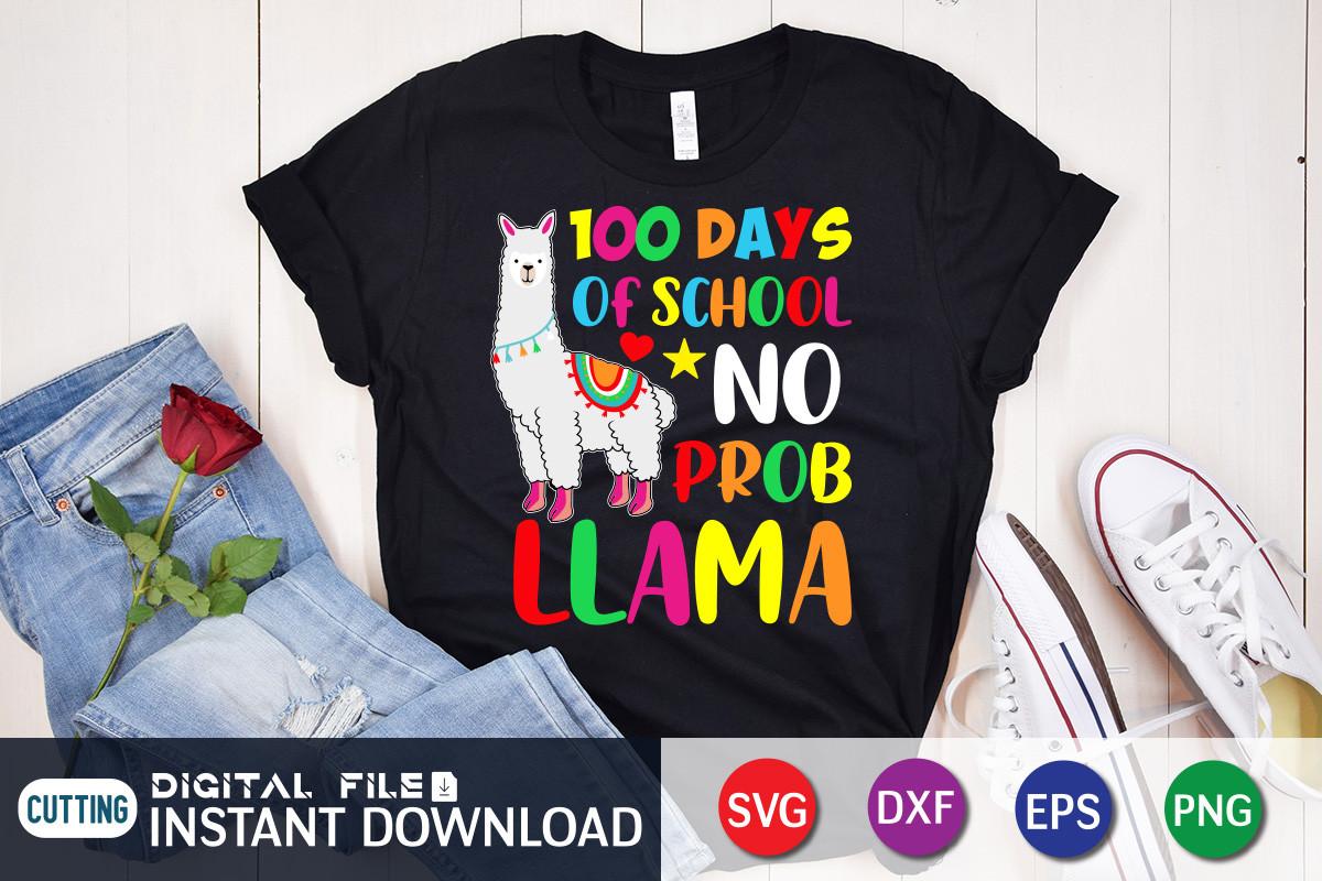 100 Days of School No Prob Llama