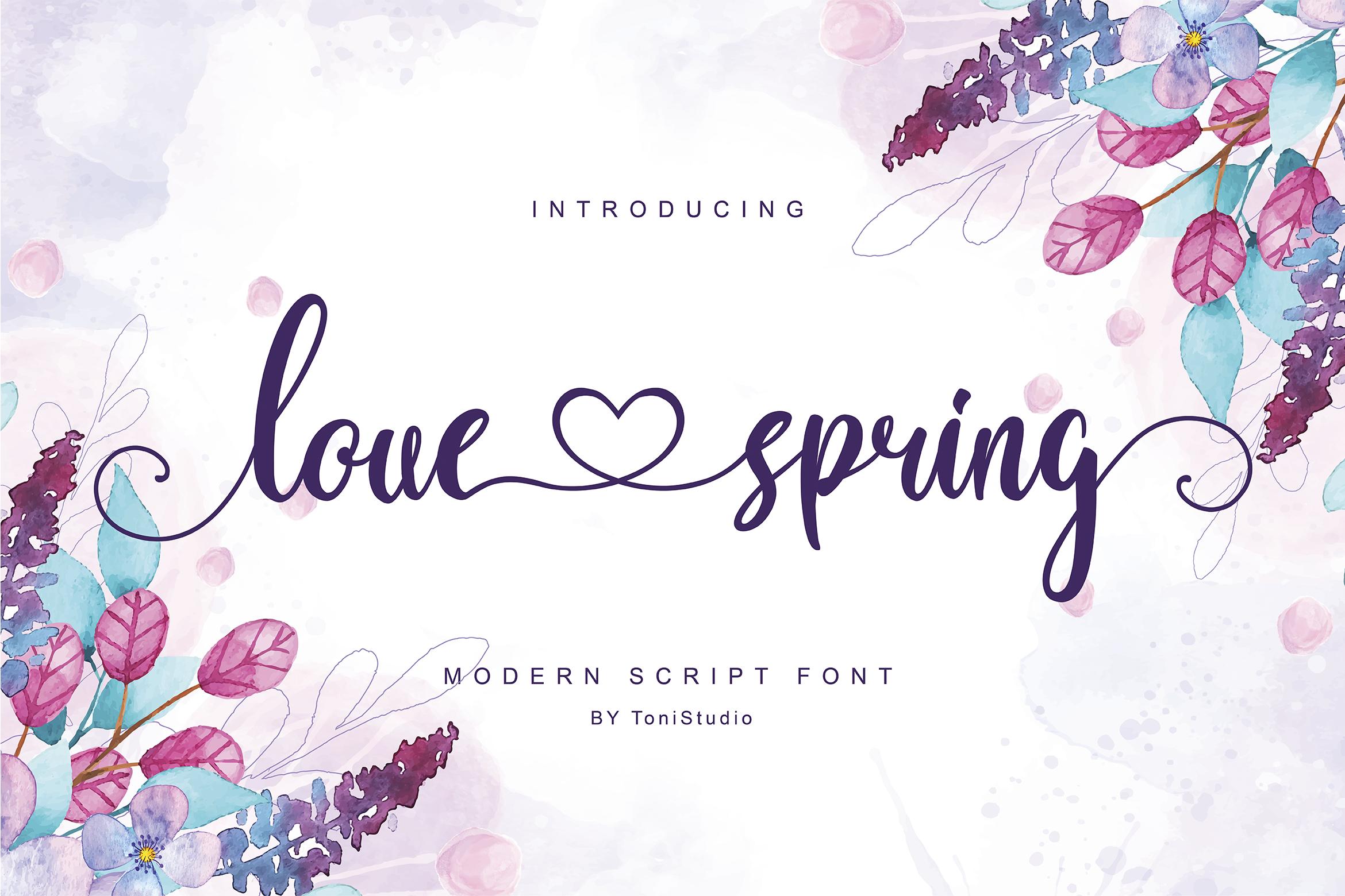 Love Spring Font