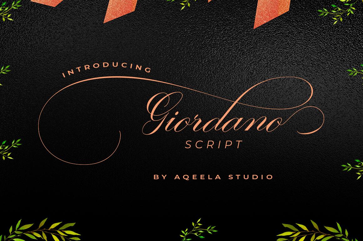 Giordano Script Font