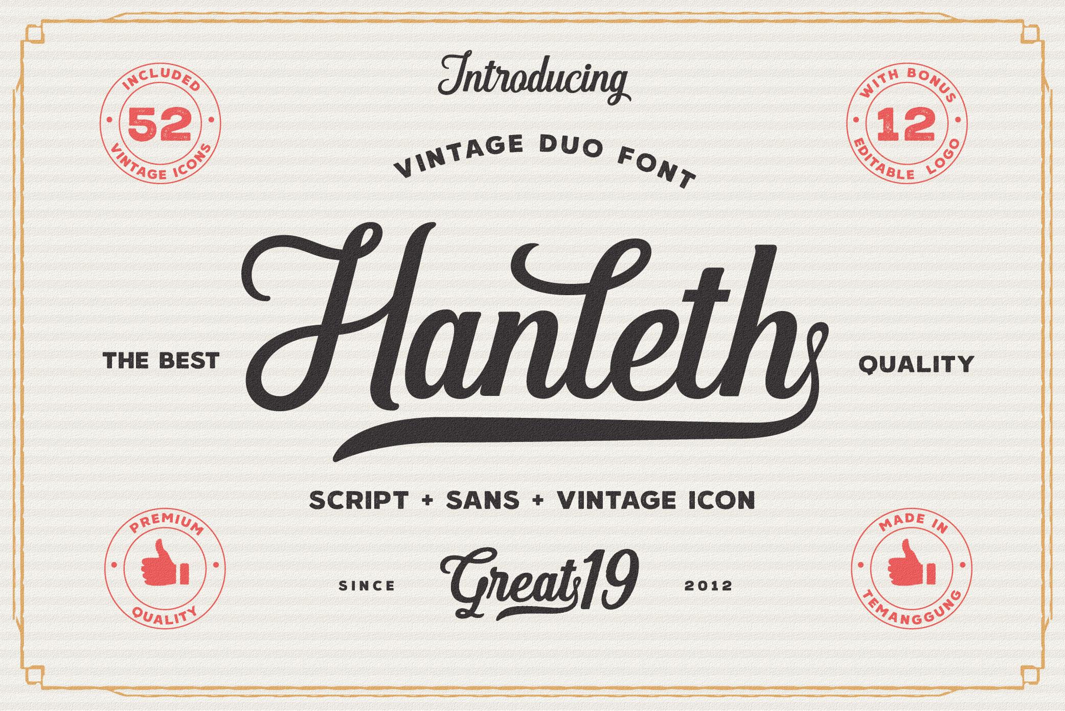 Hanleth Family Font