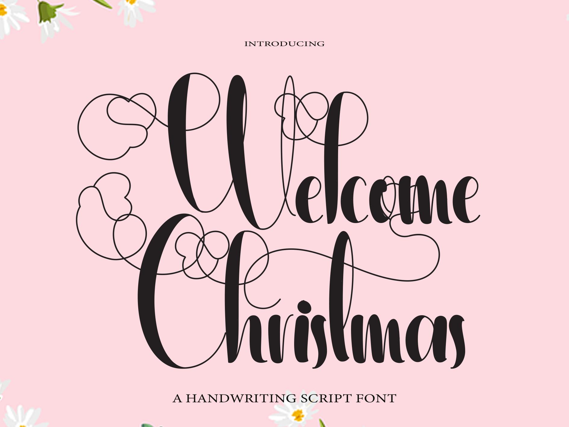 Welcome Christmas Font