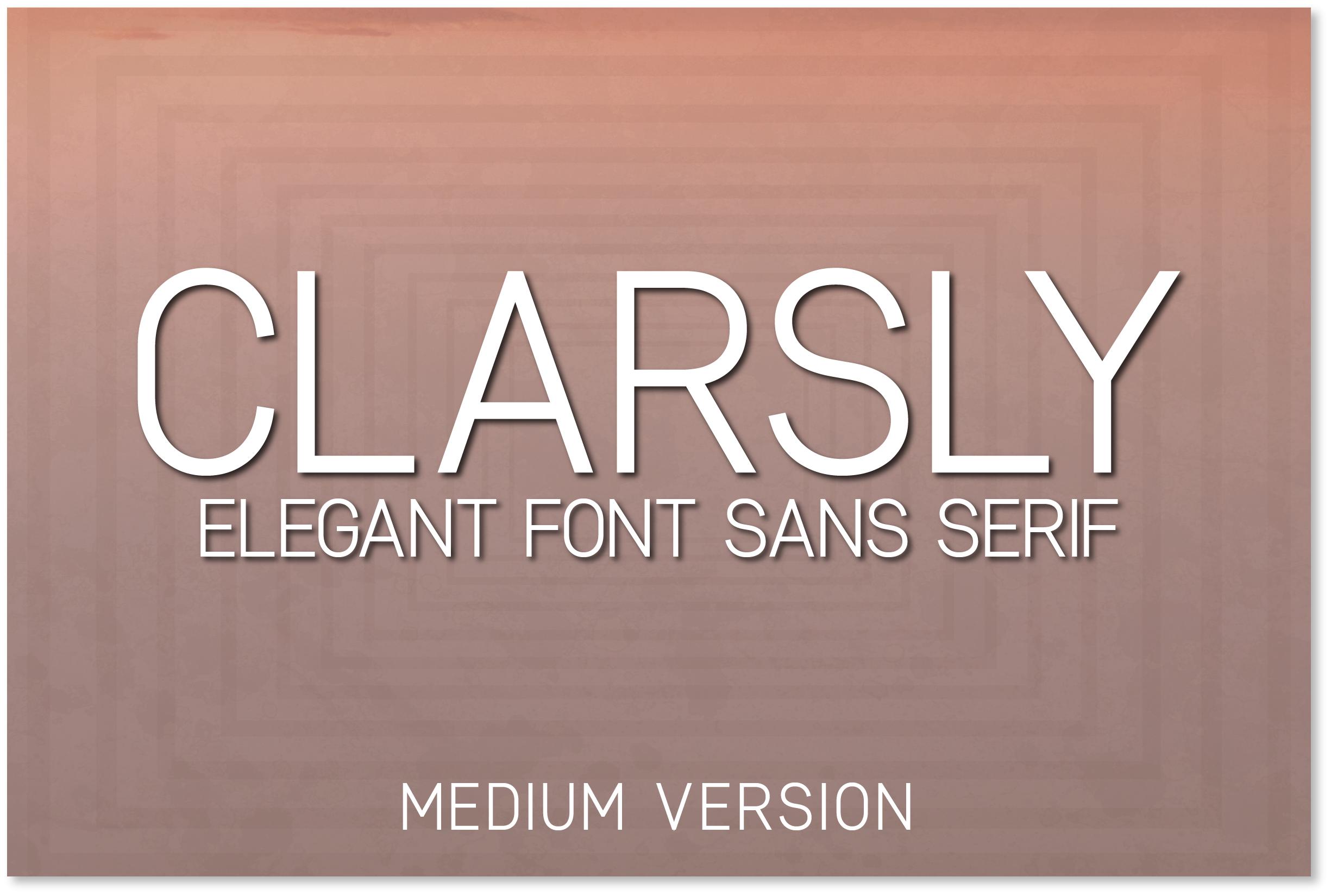 Clarsly Medium Font
