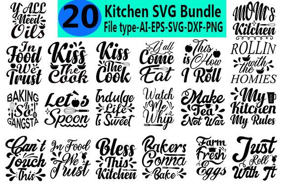 Kitchen Svg Bundle Design