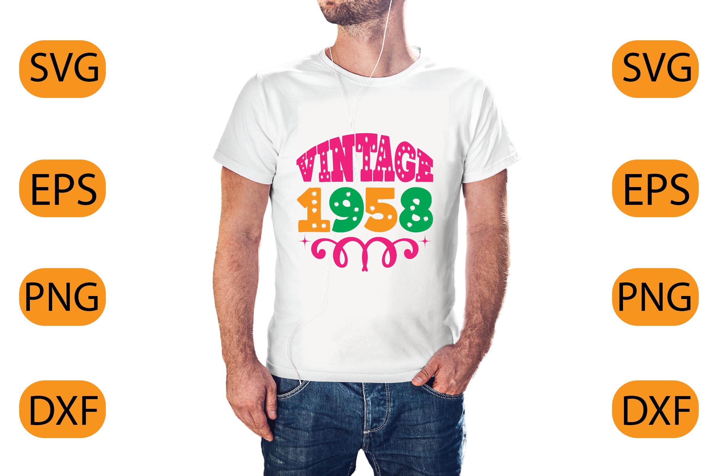 Vintage 1958 T-shirt Design