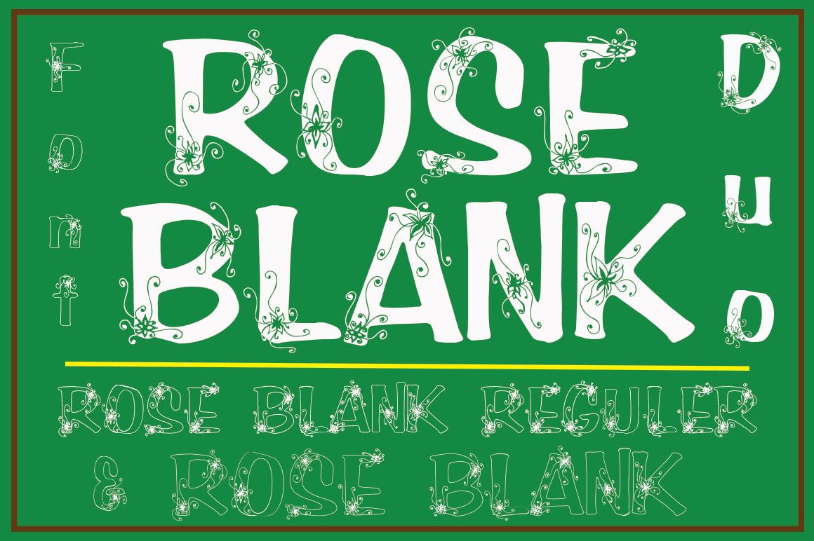 Rose Blank Font