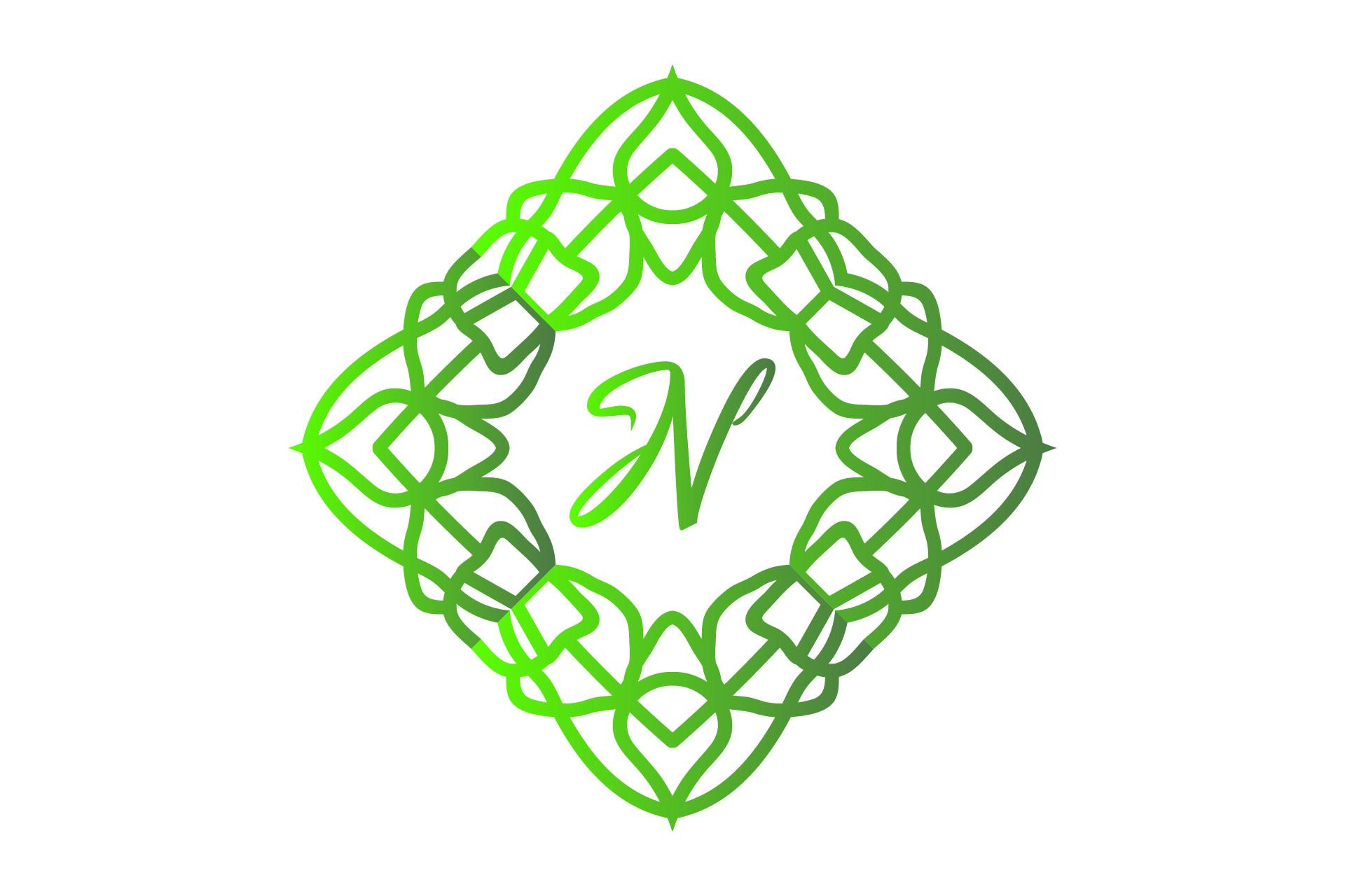 Monogram Creative Frame Illustration Art