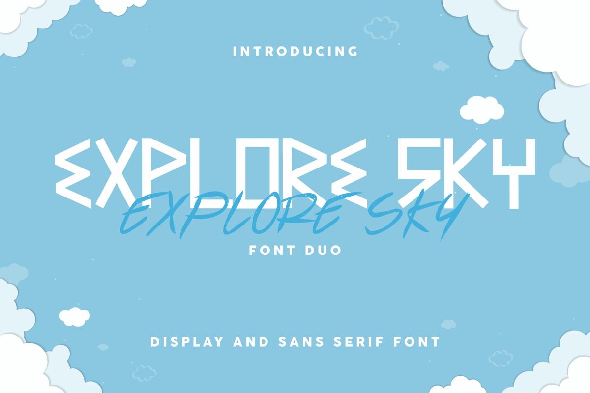 Explore Sky Font