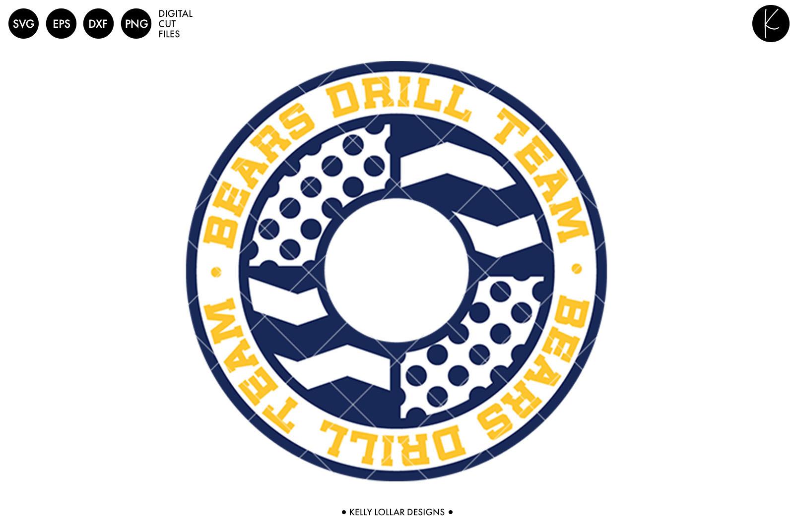 Bears Drill Team Pattern Monogram
