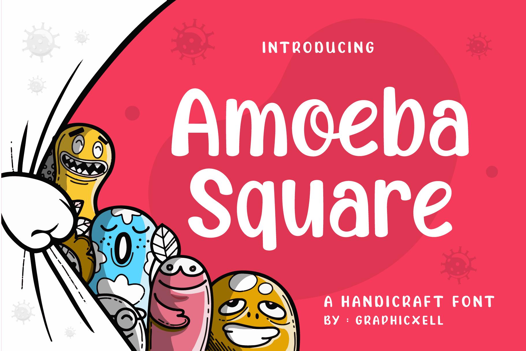 Amoeba Square Font