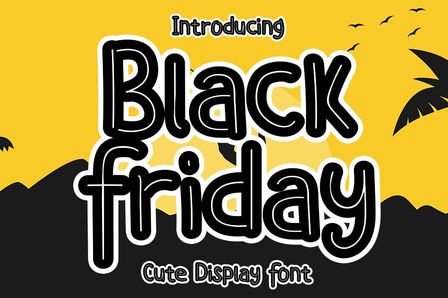 Black Friday Font