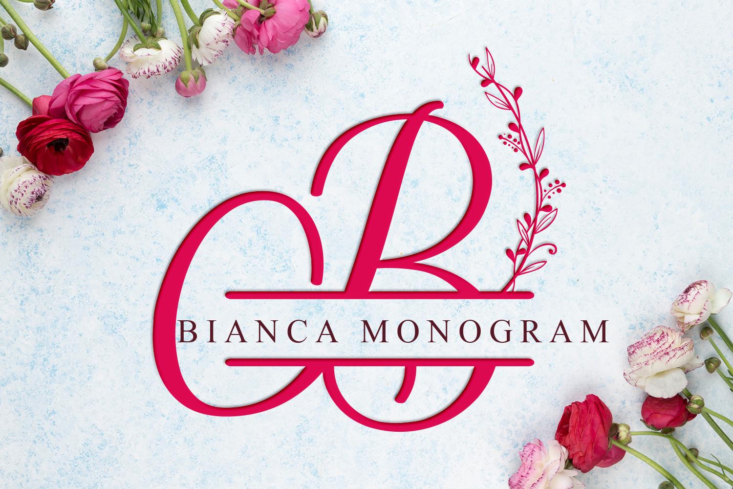 Bianca Monogram Font