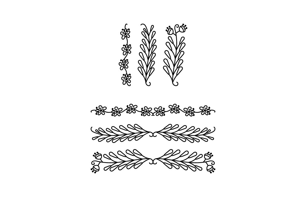 Flower & Text Divider Bundle