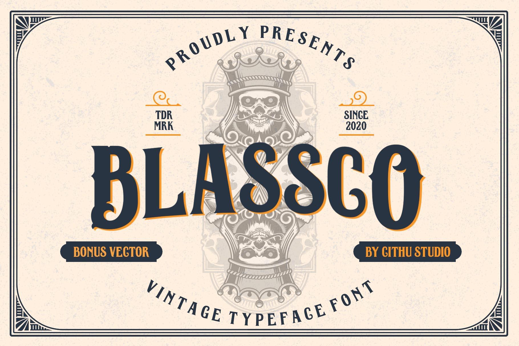 Blassco Font