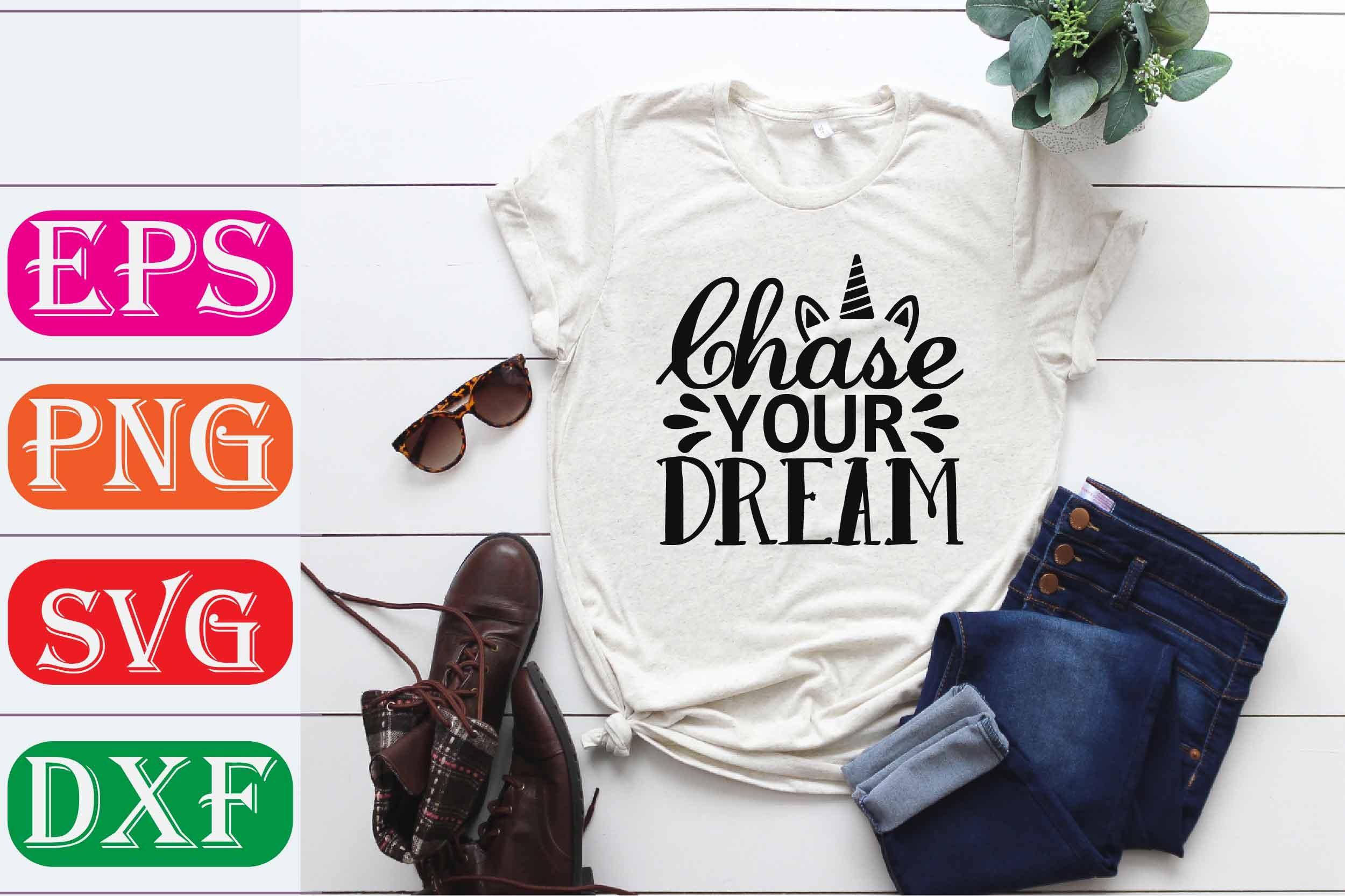 Unicorn Svg Design. Chase Your Dream