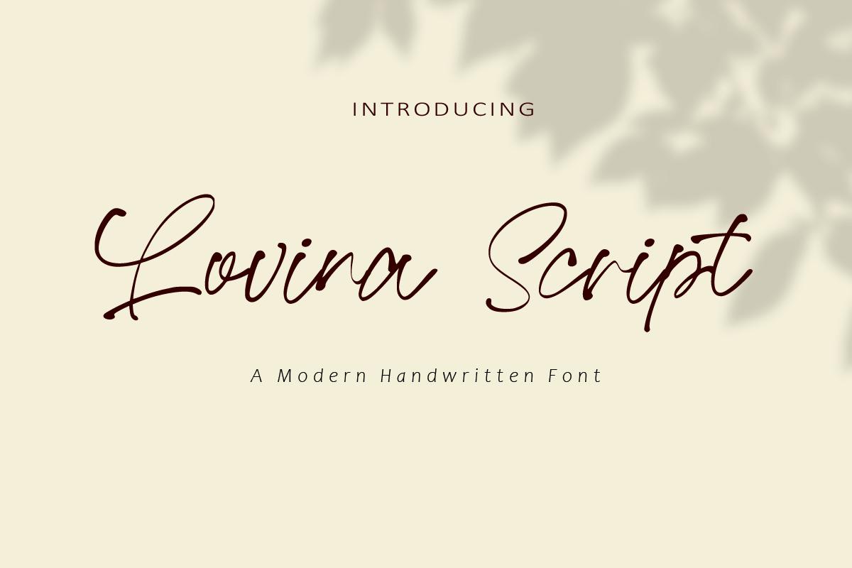 Lovina Script Font