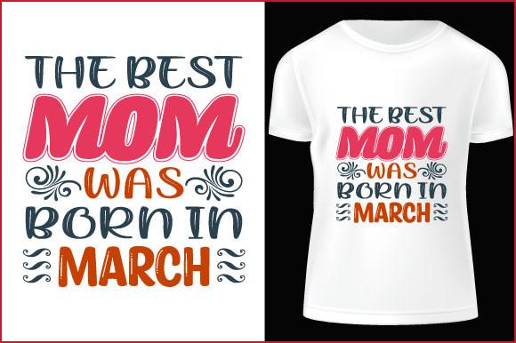 Best Mom Typography T-shirt Design