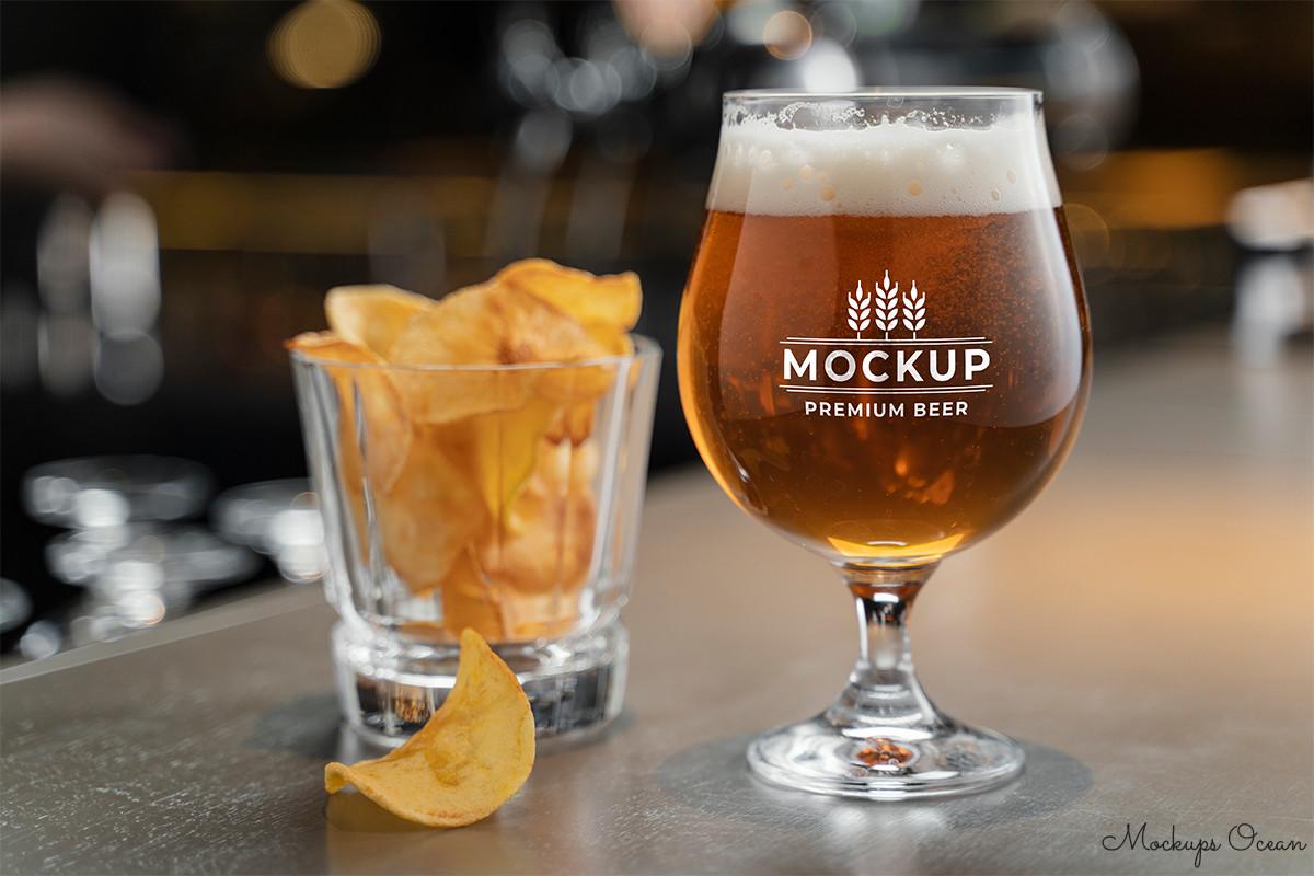 Beer Glass Mockup