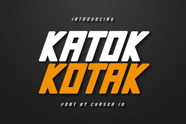Katok Kotak Font