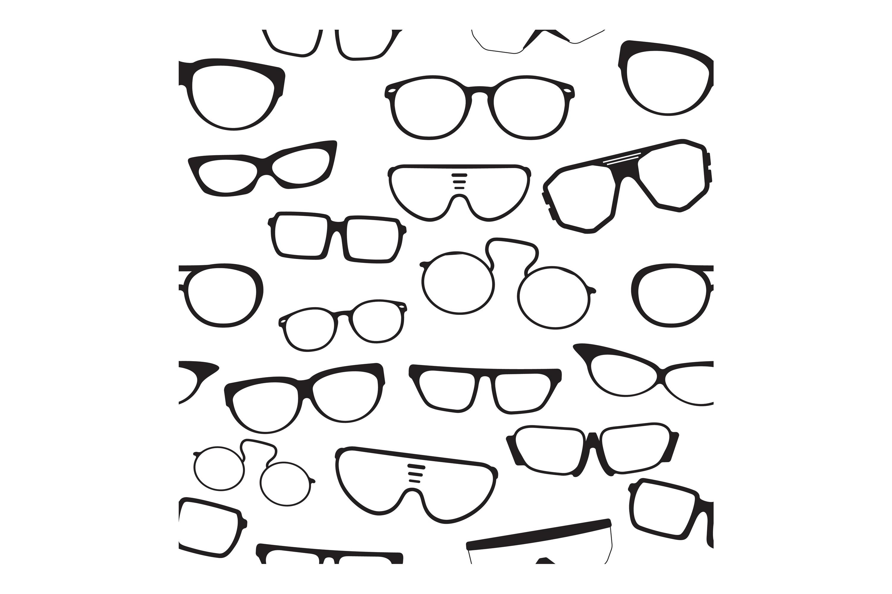 Seamless Glasses Pattern