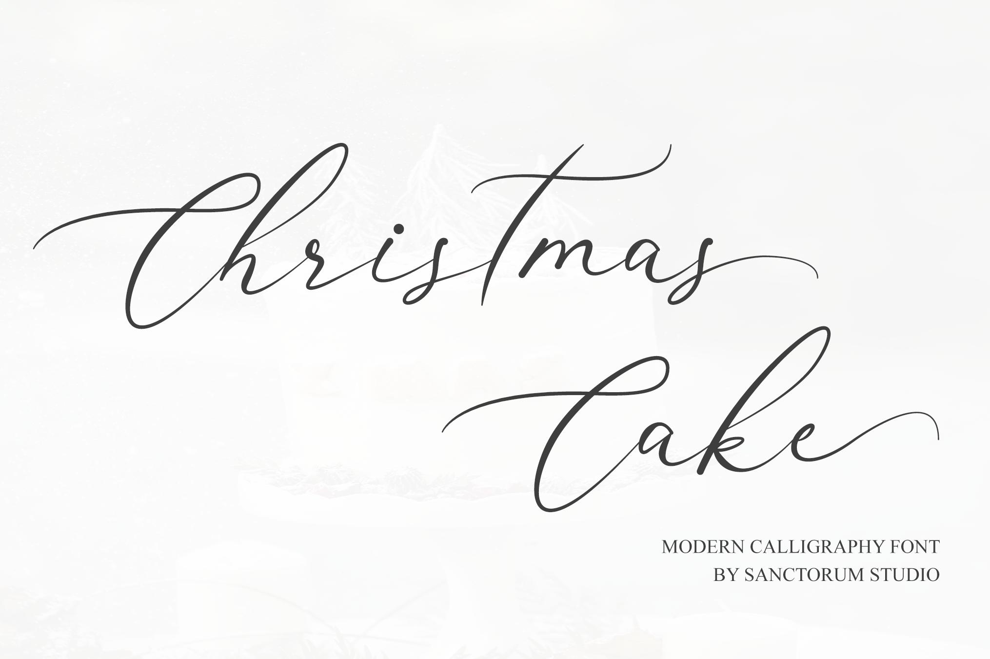 Christmas Cake Font