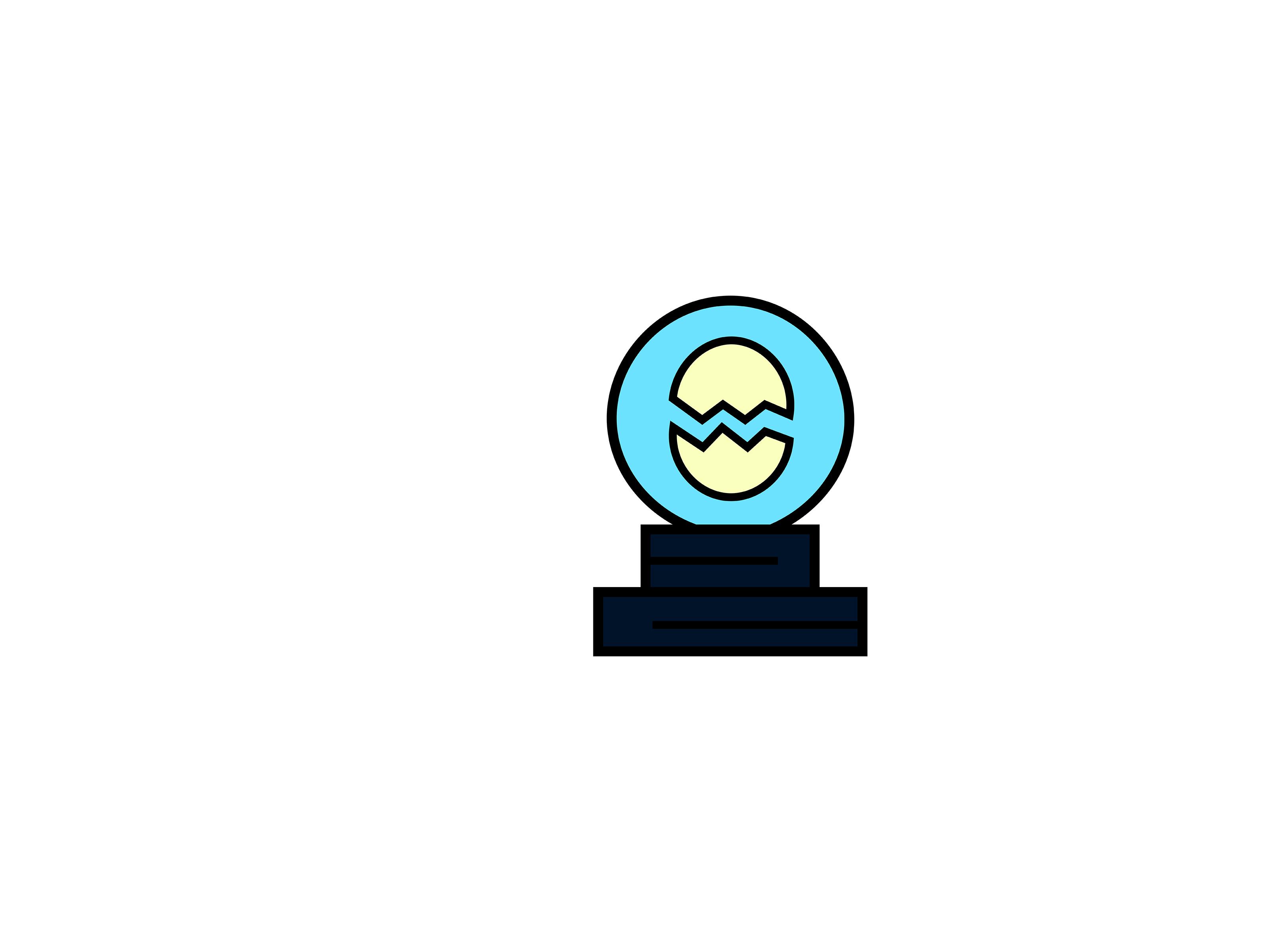 Easter Magic Ball Egg Illustrations
