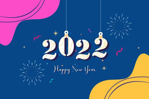 New Year 2022 Greeting Card Template