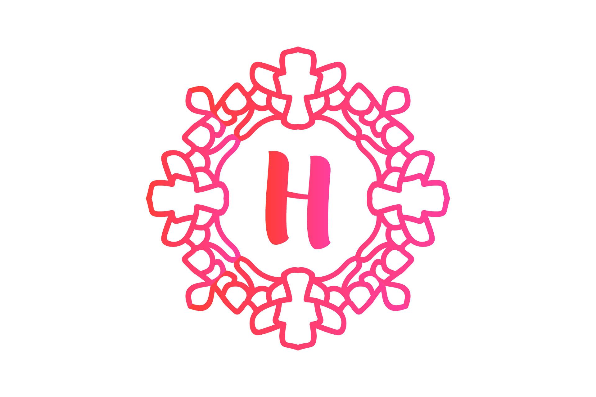 Monogram Decorative Vector Illustration