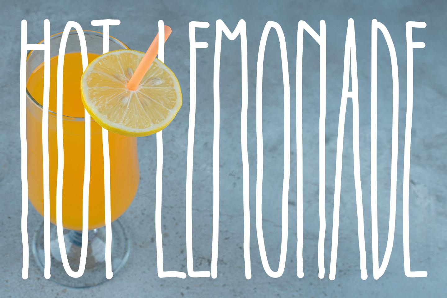 Hot Lemonade Font