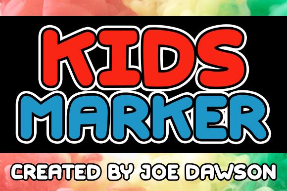 Kids Marker Font