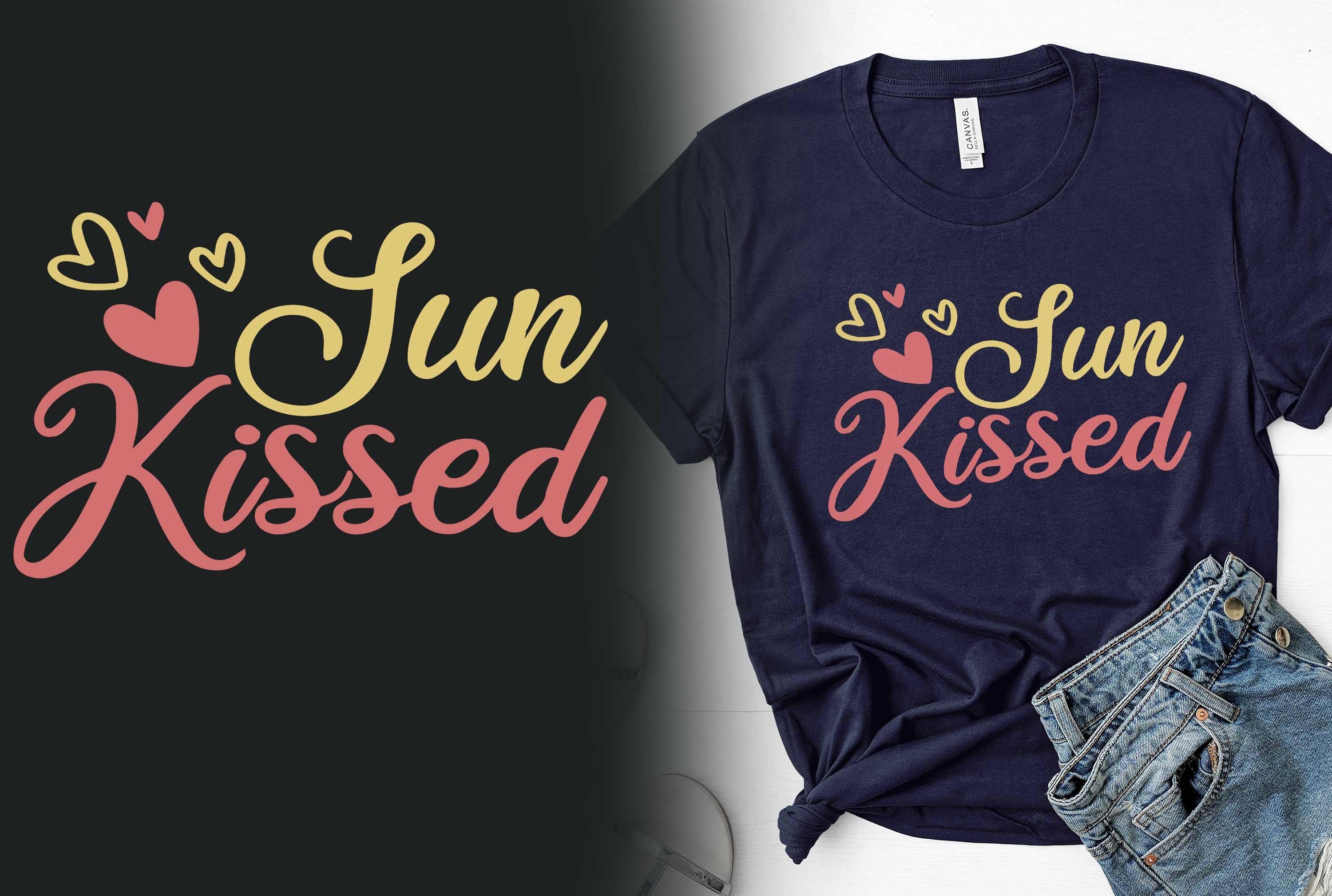 Sun Kissed Valentine T-shirt Design