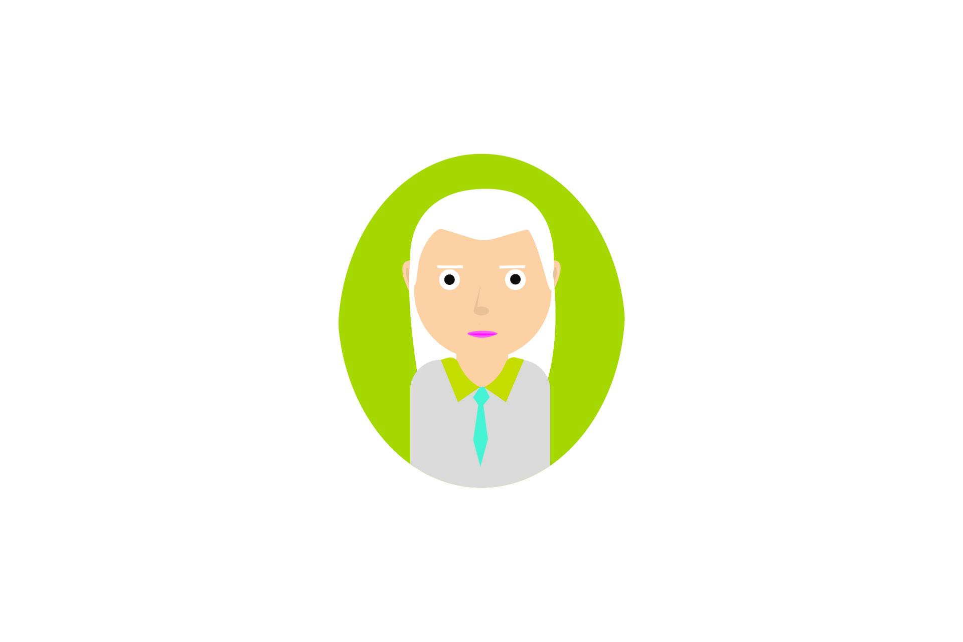 Design Flat Charatcter Grandma