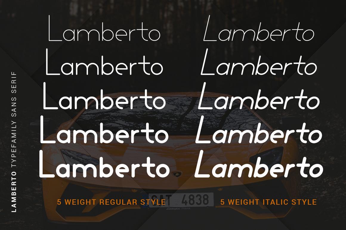 Lamberto Family Font