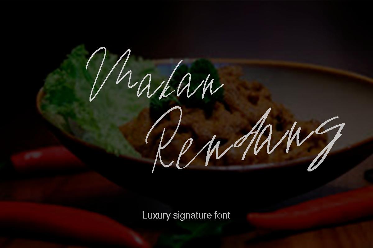 Makan Rendang Font