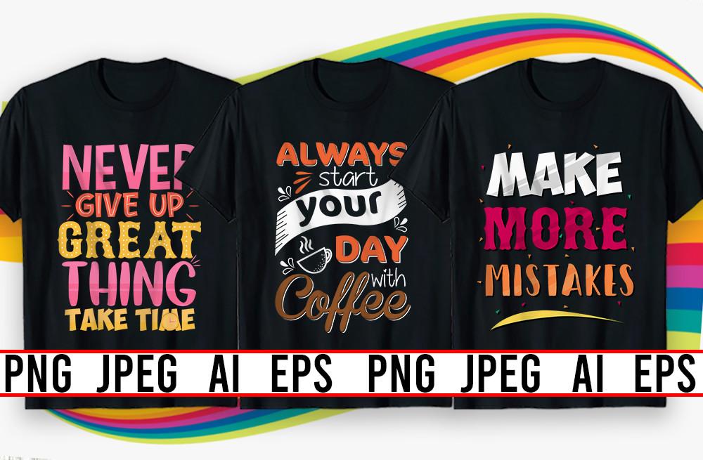 Typography T Shirt & Mug Design Bundle20