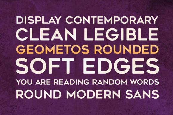 Geometos Rounded Font