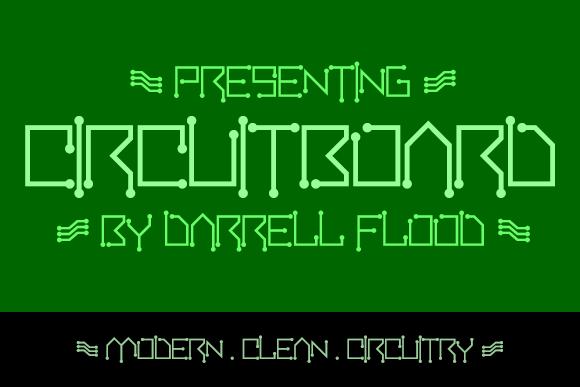 Circuitboard Font