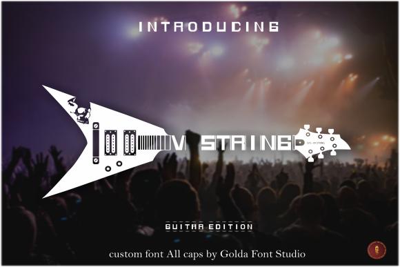V String Font