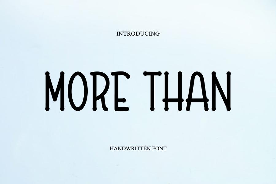 More Than Font