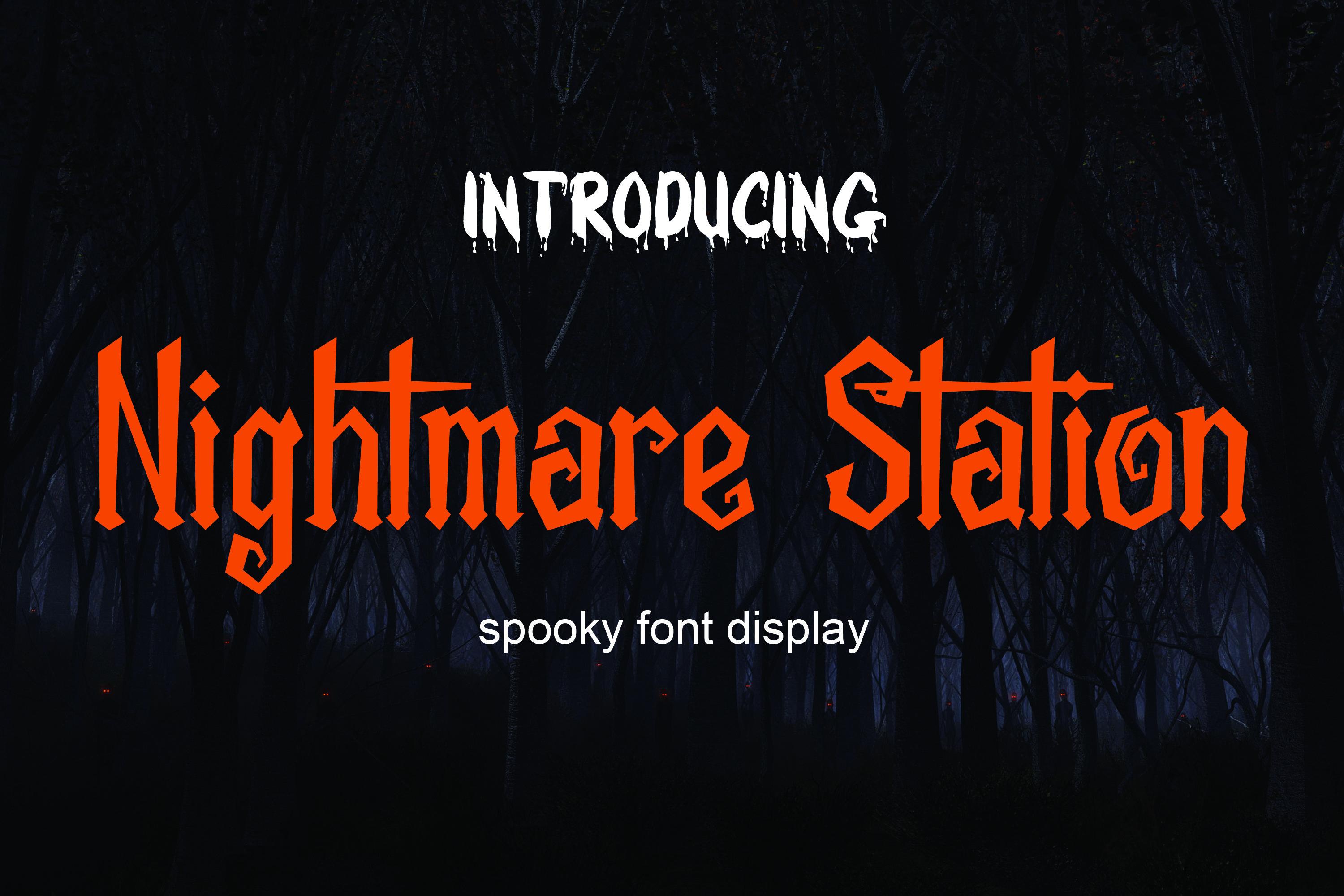 Nightmare Station Font