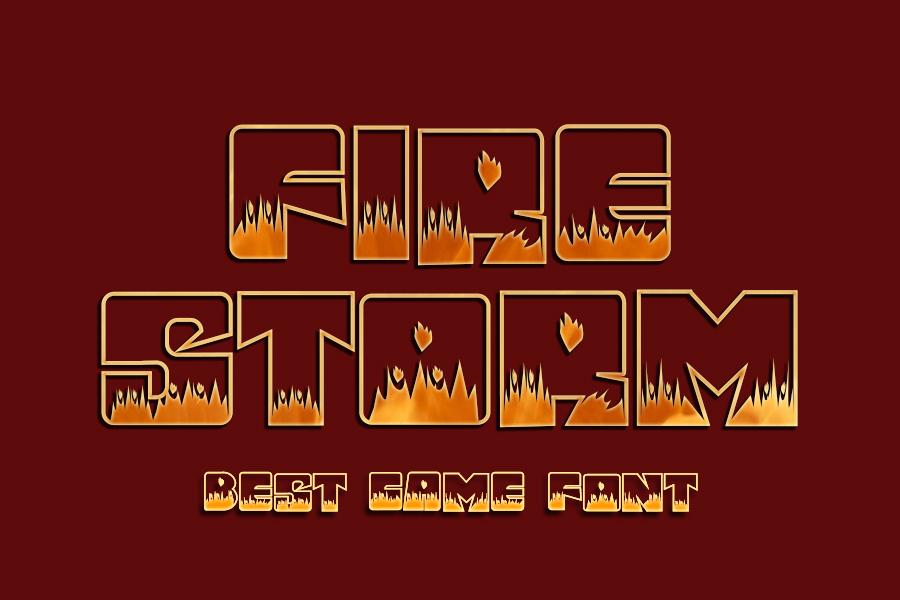 Fire Storm Font
