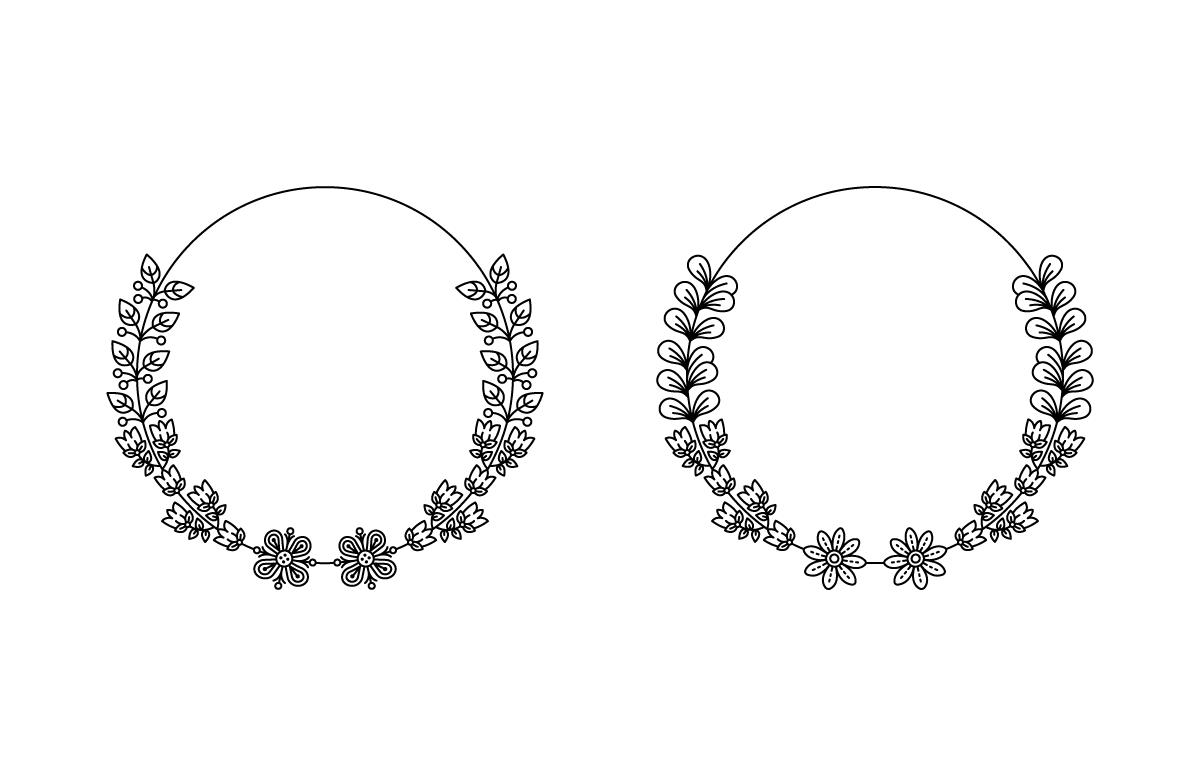 Circle Flower Frame