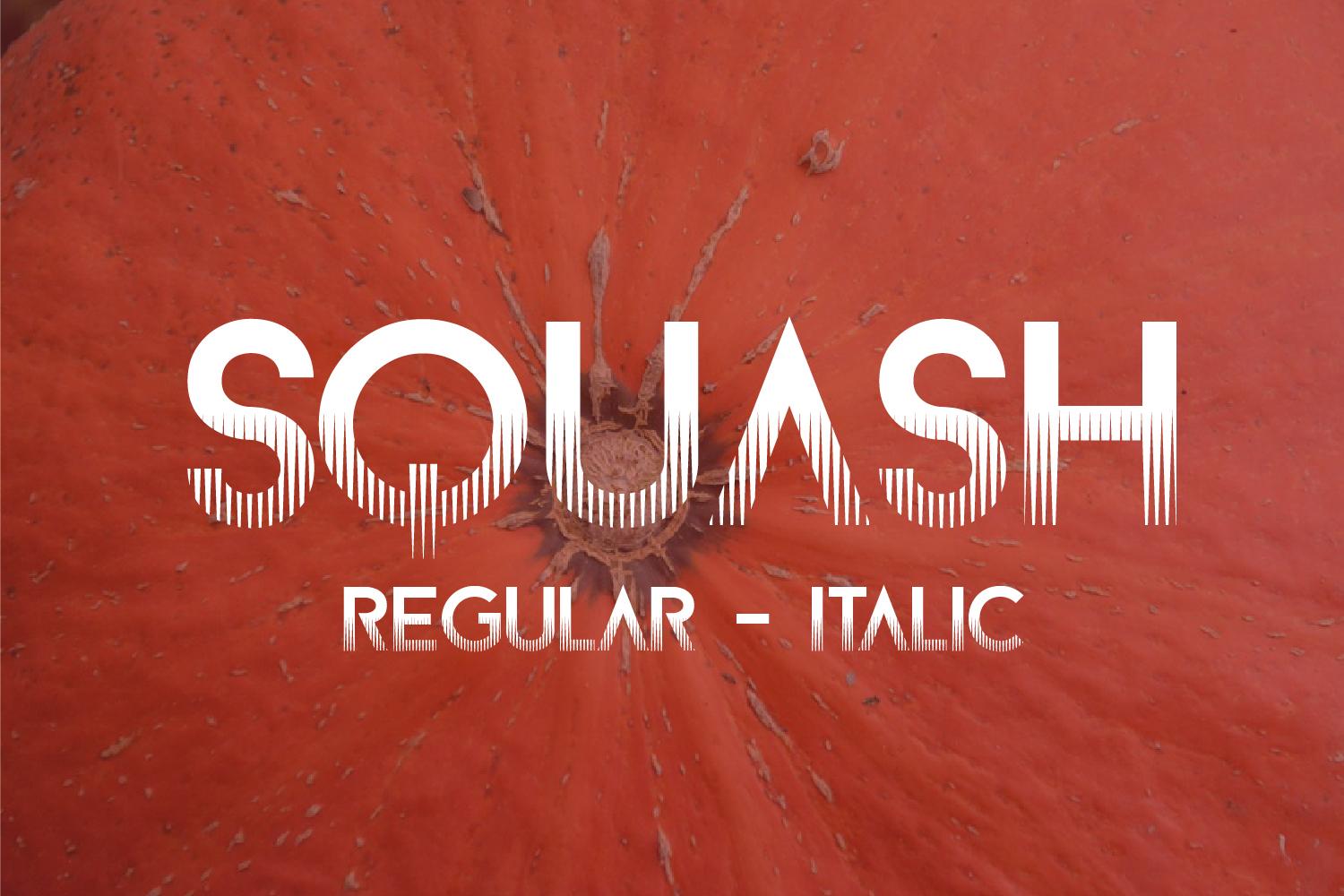 Squash Effect Font