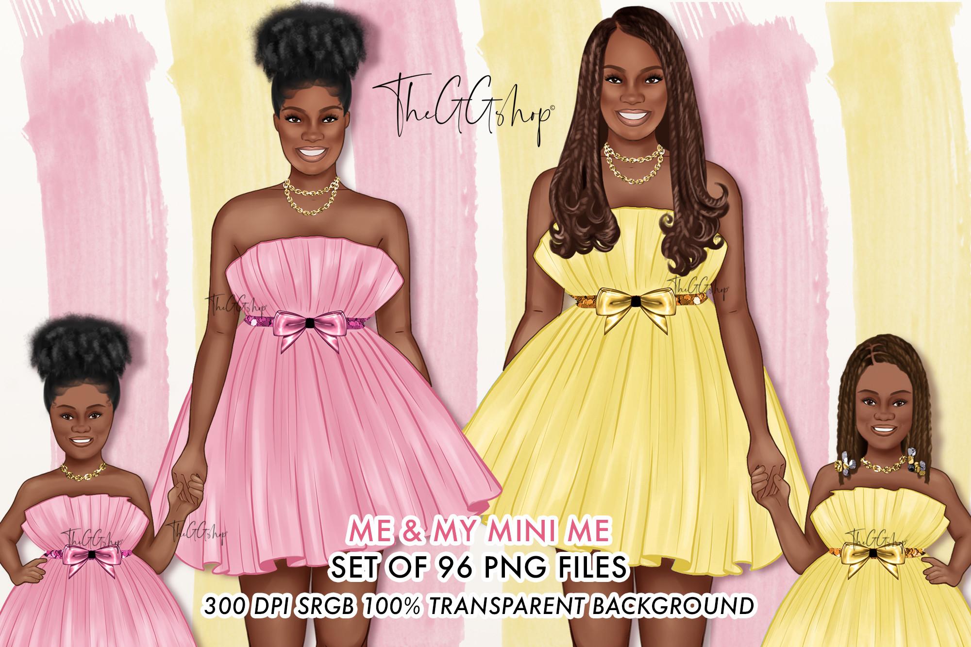 MOM & DAUGHTER CLIPART SET
