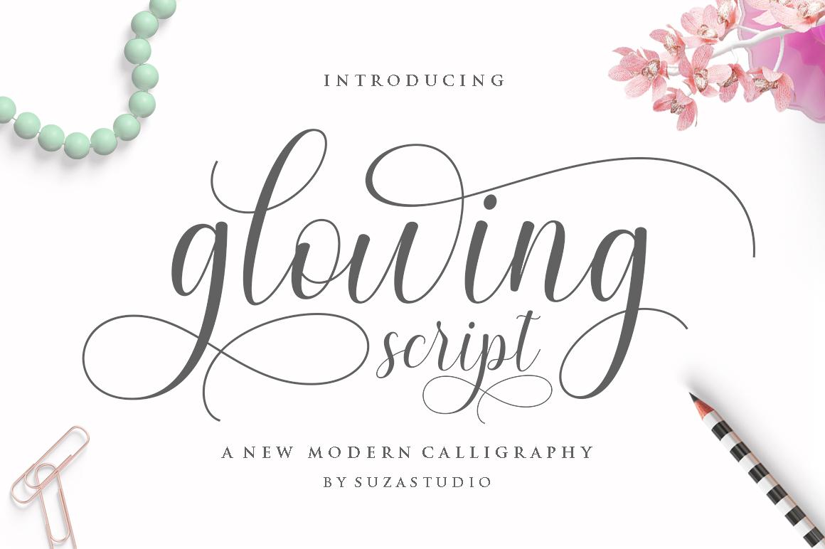 Glowing Font