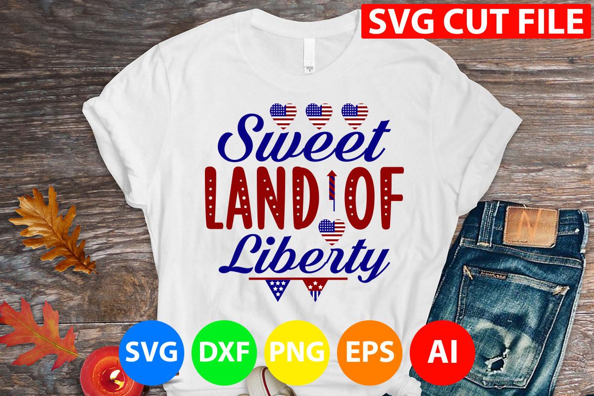 Sweet Land of Liberty Svg Cut File