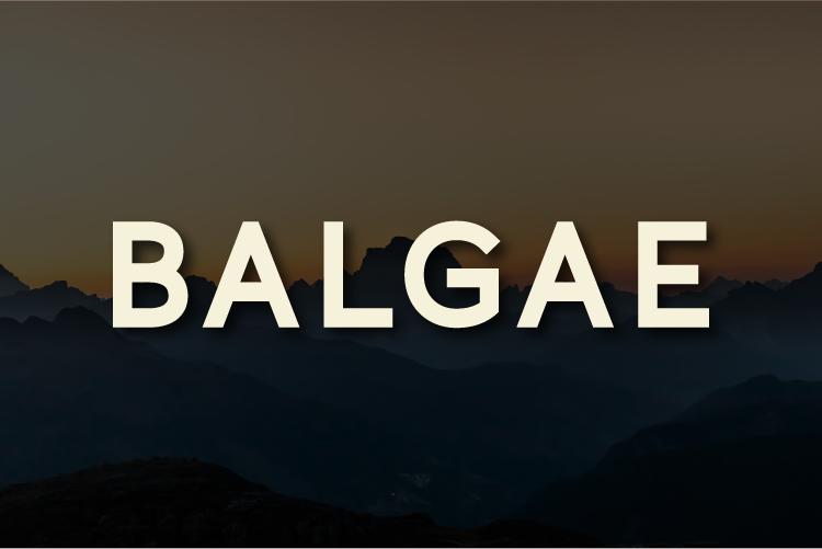 Balgae Font