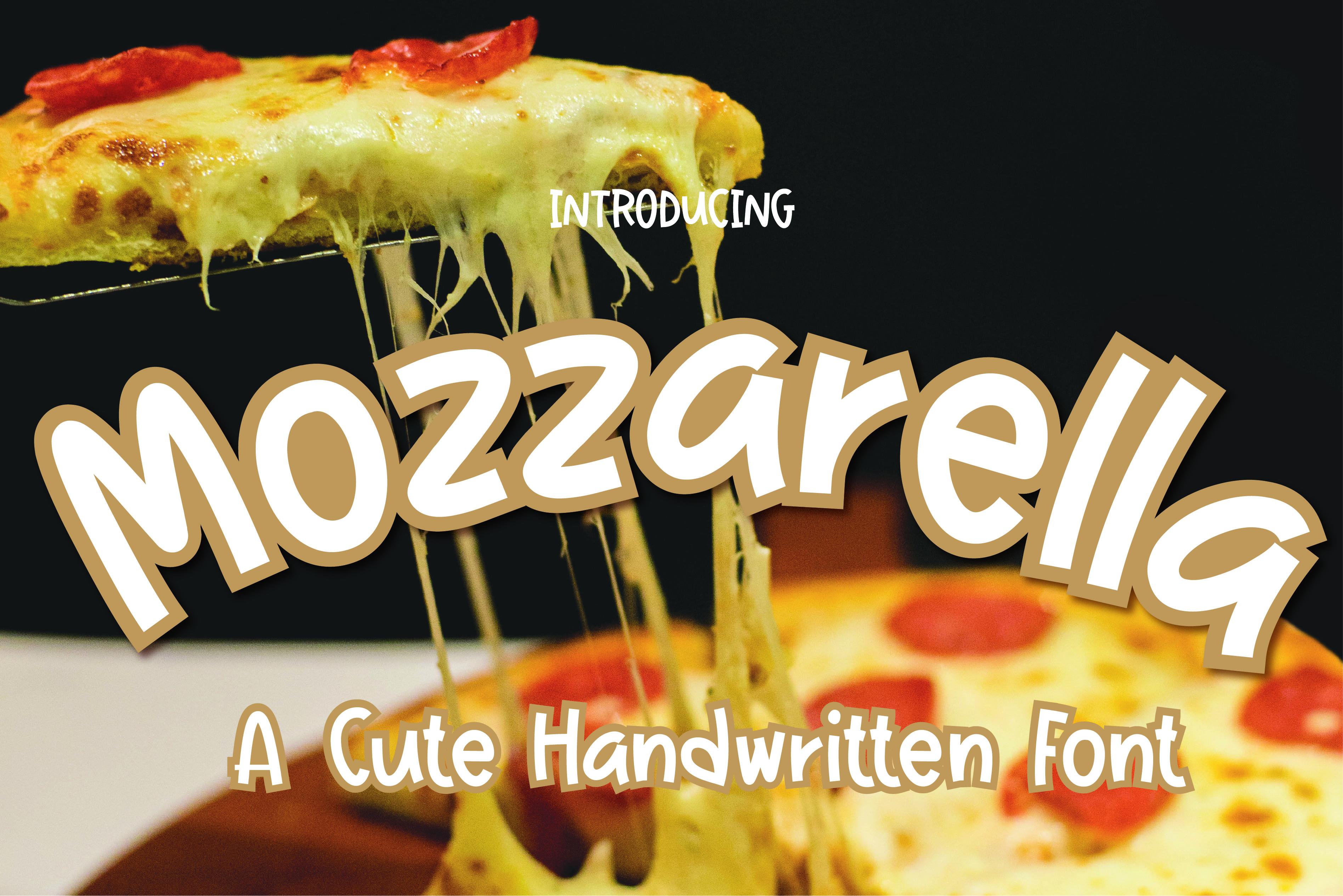 Mozzarella Font