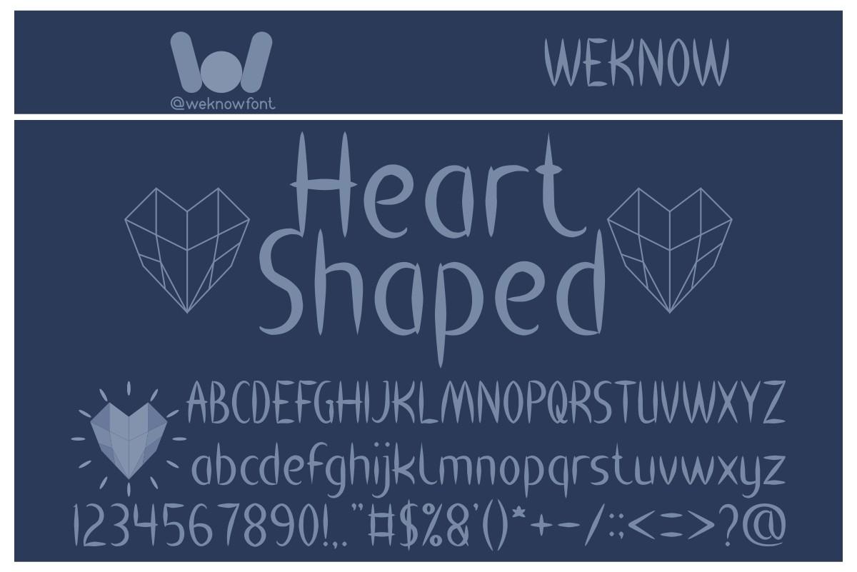 Heart Shaped Font